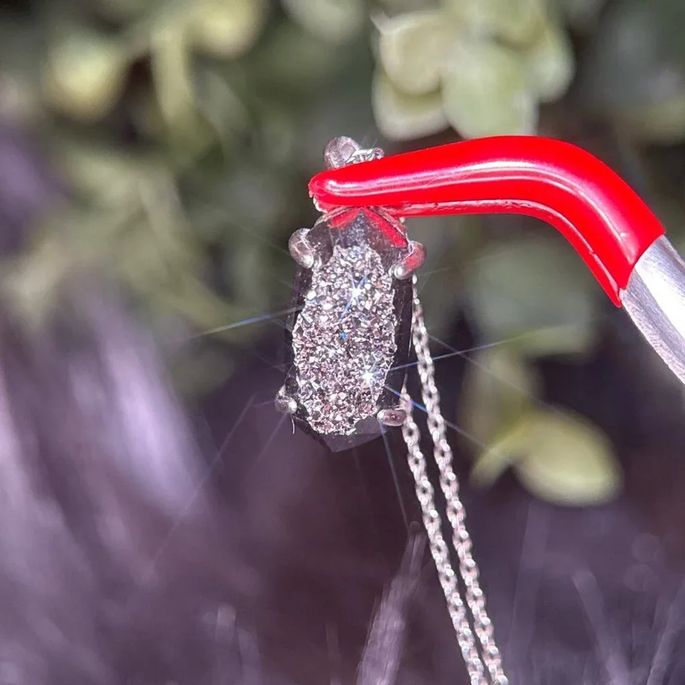 Kendra Scott Platinum Druzy‎ Necklace